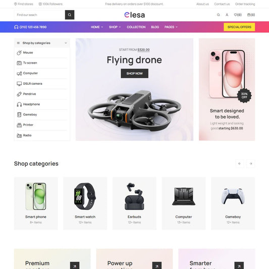 Electronics Shop - Zilancer LLC - Shopify Development Services Agency