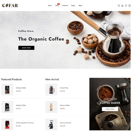 Organic Food Shop - Zilancer LLC - Shopify Development Services Agency