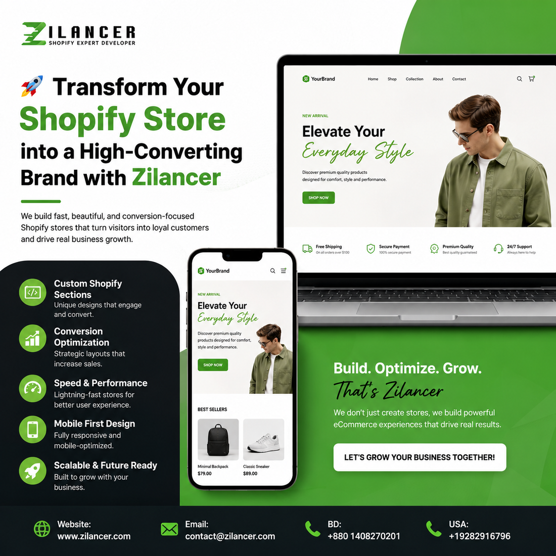 Custom Shopify Sections That Boost Conversions | Zilancer