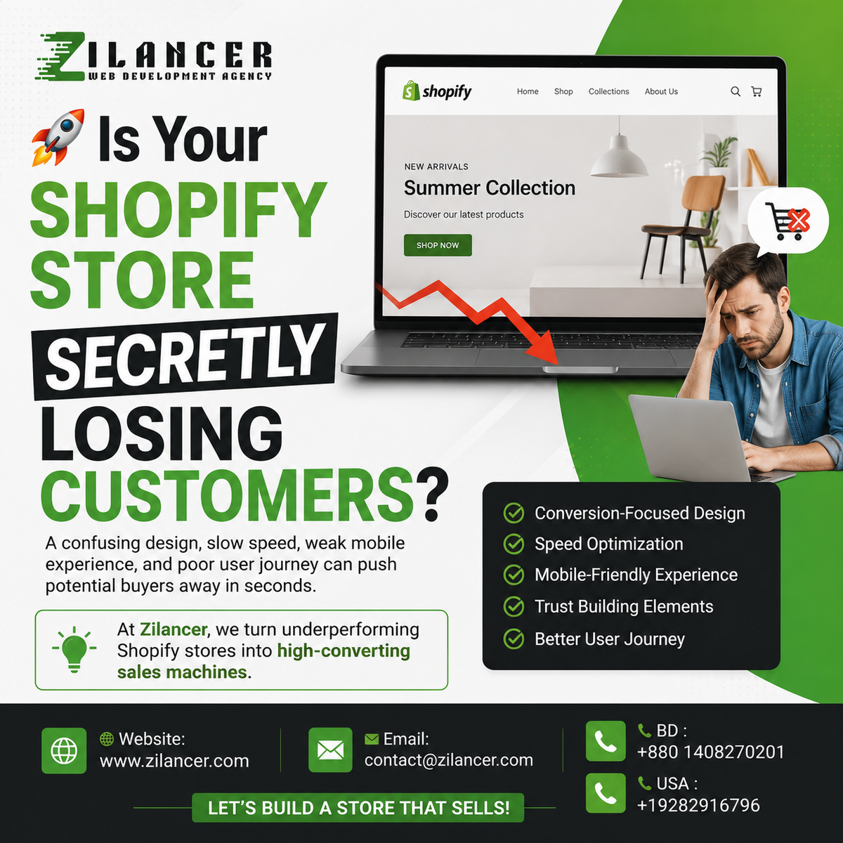 Why Shopify Design Loses Customers & How to Fix It | Zilancer