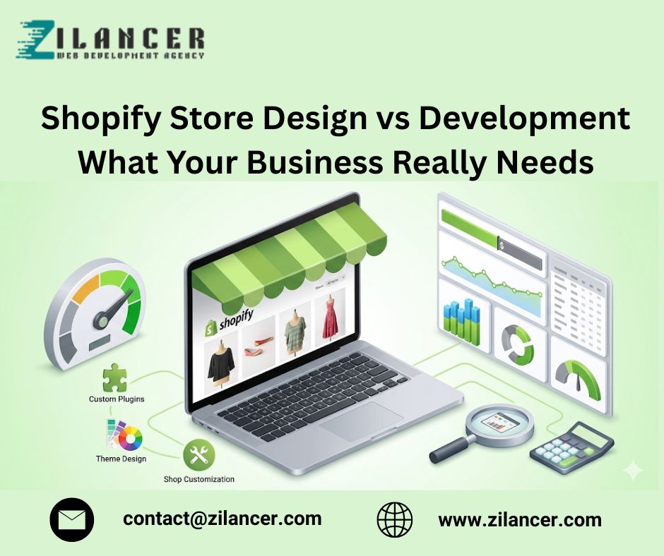 Shopify Store Design vs Development: What Your Business Really Needs
