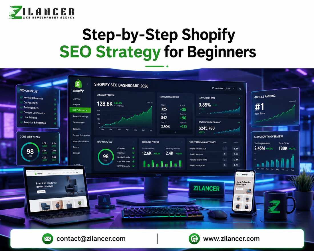 Step-by-Step Shopify SEO Strategy for Beginners in 2026 | Complete Shopify SEO Guide by Zilancer