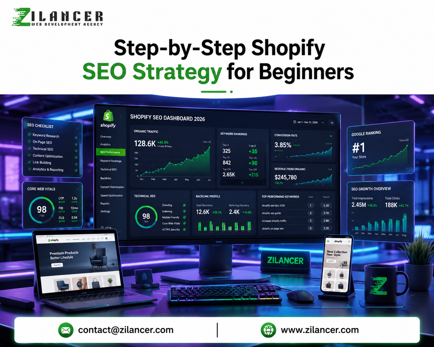 Step-by-Step Shopify SEO Strategy for Beginners in 2026 | Complete Shopify SEO Guide by Zilancer