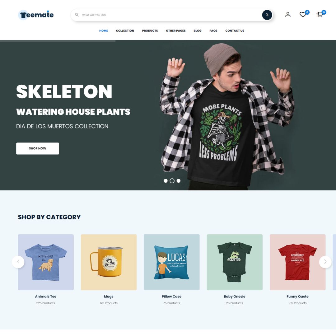 T-shirt shop