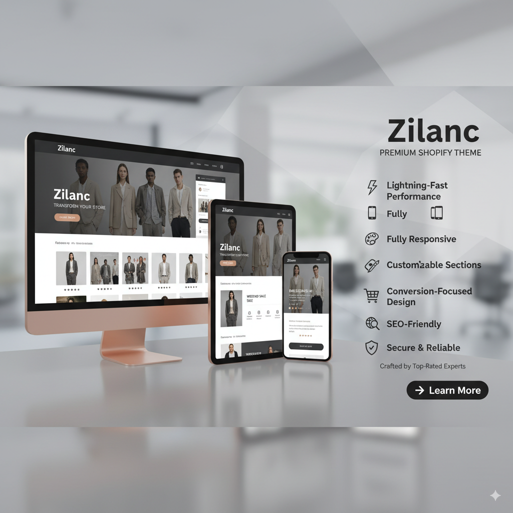 Zilanc – Premium Custom Shopify Theme for Modern Online Stores