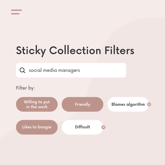 Sticky Collection Filters